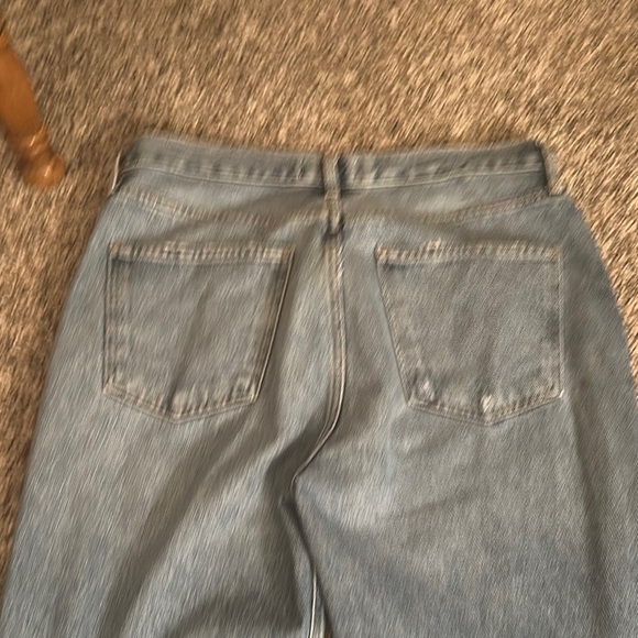 Agolde Light Blue Distressed Denim Jeans - Picture 14 of 14